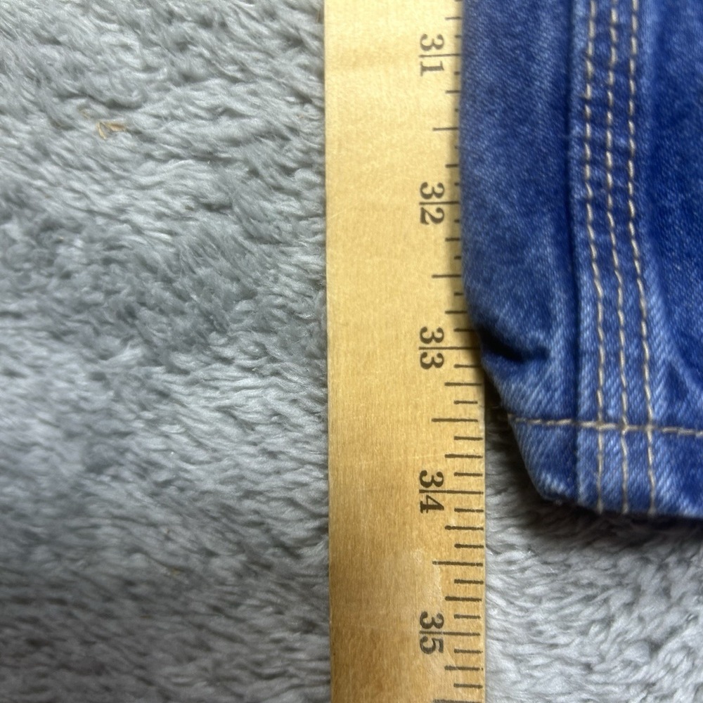 Carhartt FR Jeans Men's 38x34 Dungaree Fit Blue Work Safety Visibility FRB13 - Picture 15 of 16